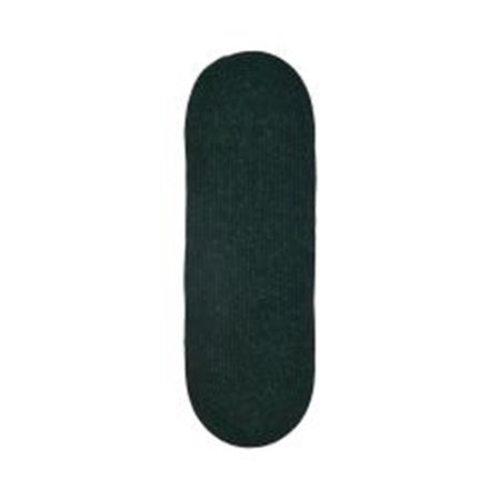 BETTER TRENDS 2 x 6 in. Chenille Reversible Rug - Emerald BRCR26EG